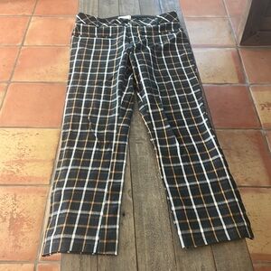 Anthropologie cropped plaid pants, lightly used